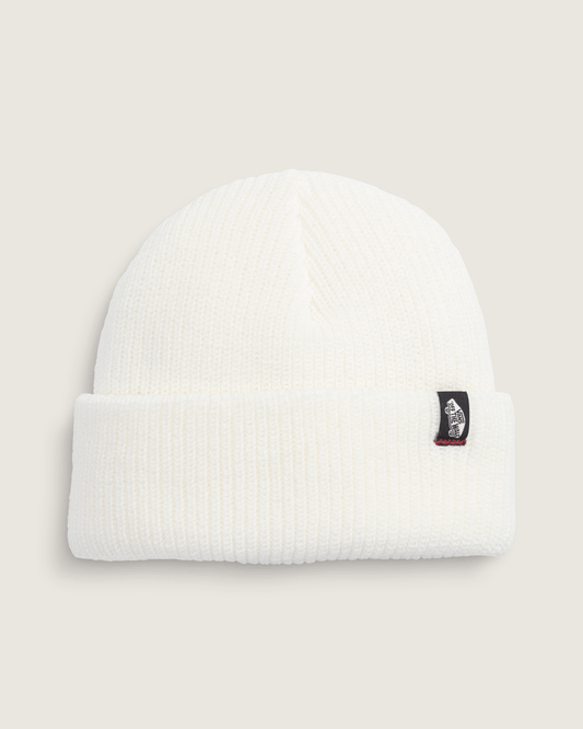 Vans Original Shallow Cuff Beanie in Egret White