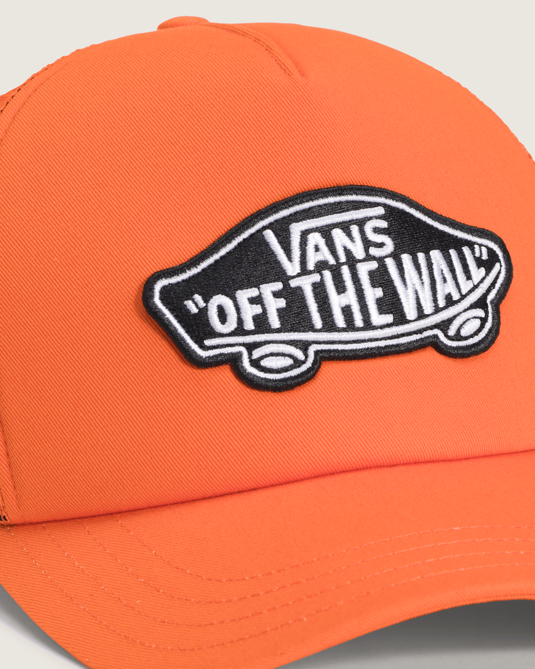 Vans Classic Patch Trucker Hat in Flame Red