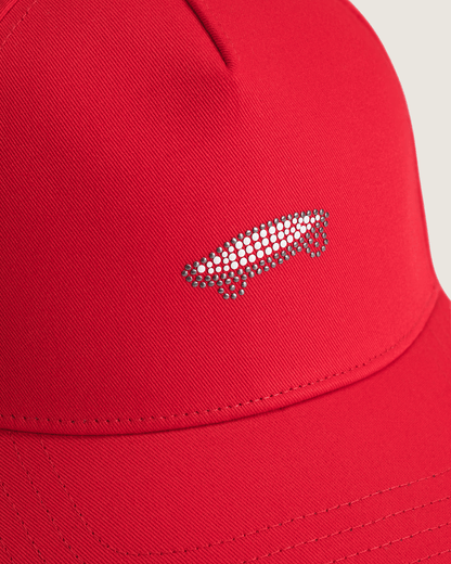 Vans Bow Back Hat in Racing Red