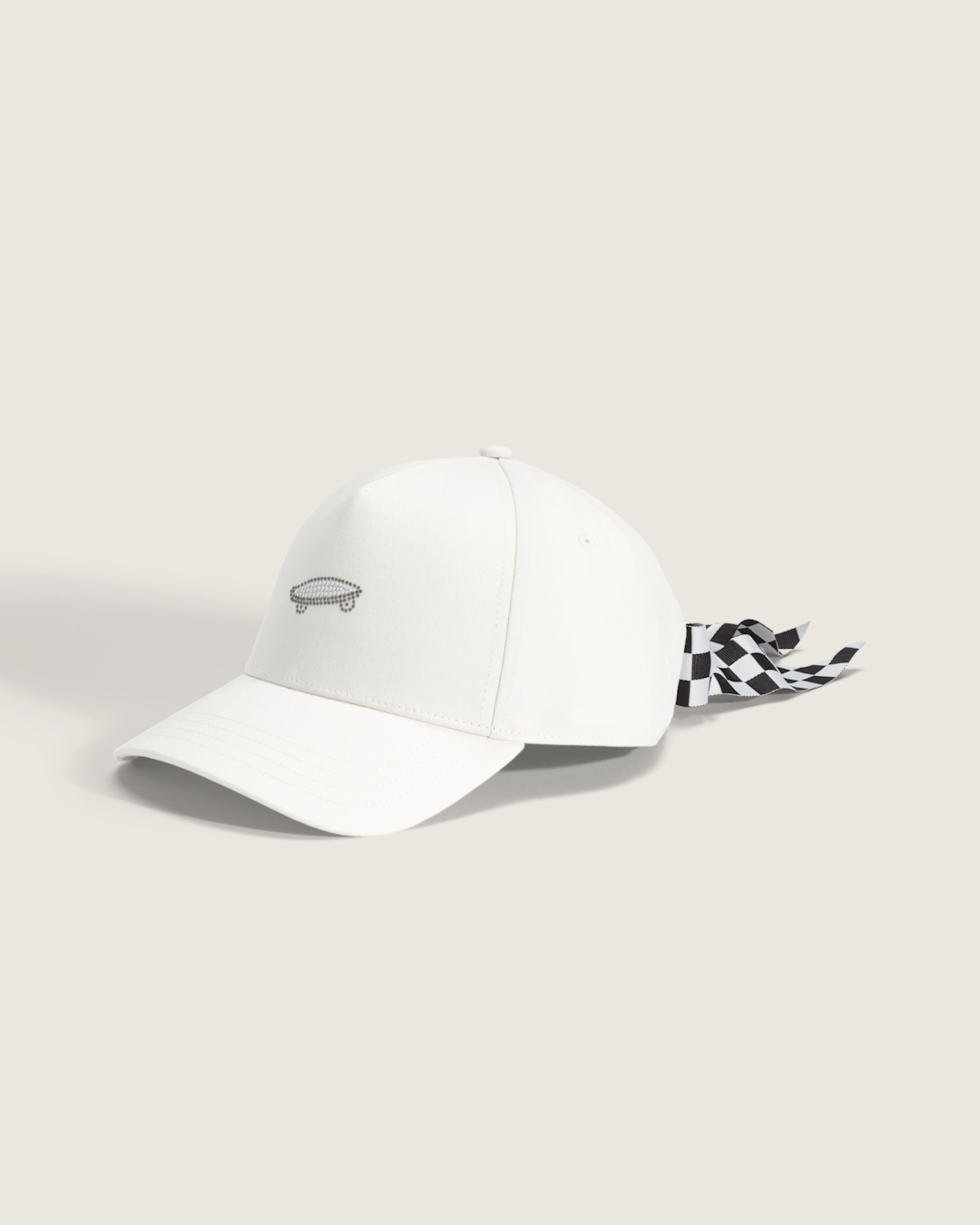 Vans Bow Back Hat in Marshmallow White