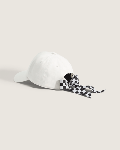 Vans Bow Back Hat in Marshmallow White