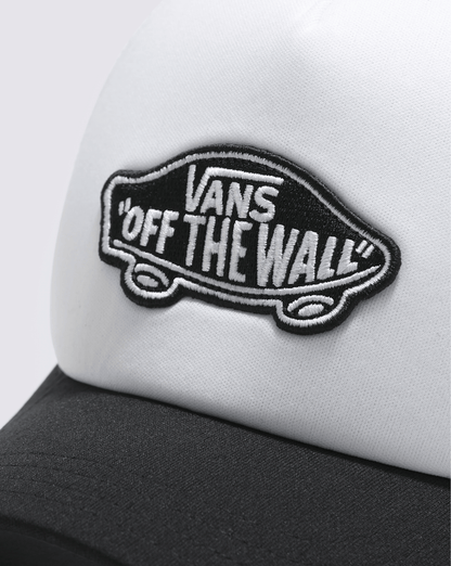 Vans Kids Classic Patch Trucker Hat in Black / White