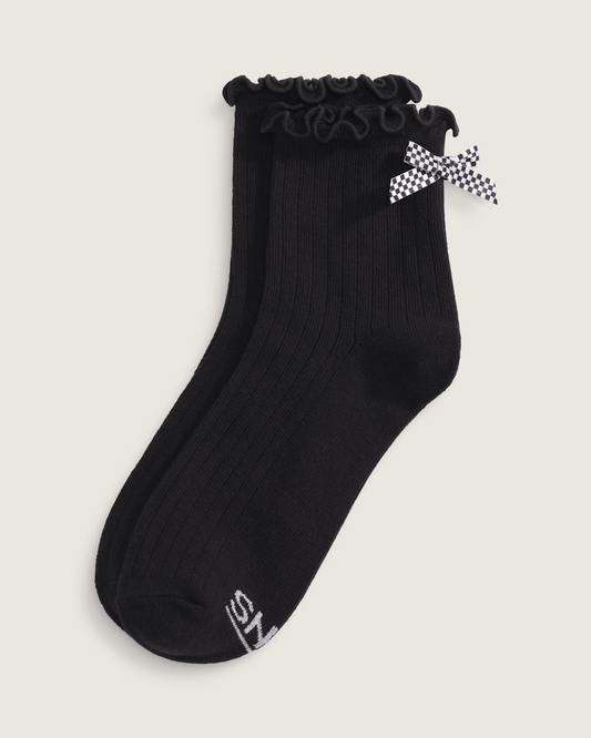 Vans Bow Back Crew Socks in Black