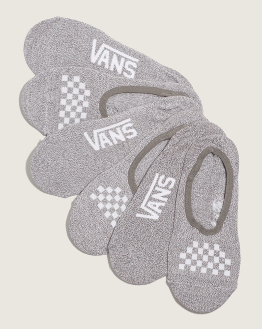 Vans Classic Canoodle Socks 3-Pack in Heather Grey