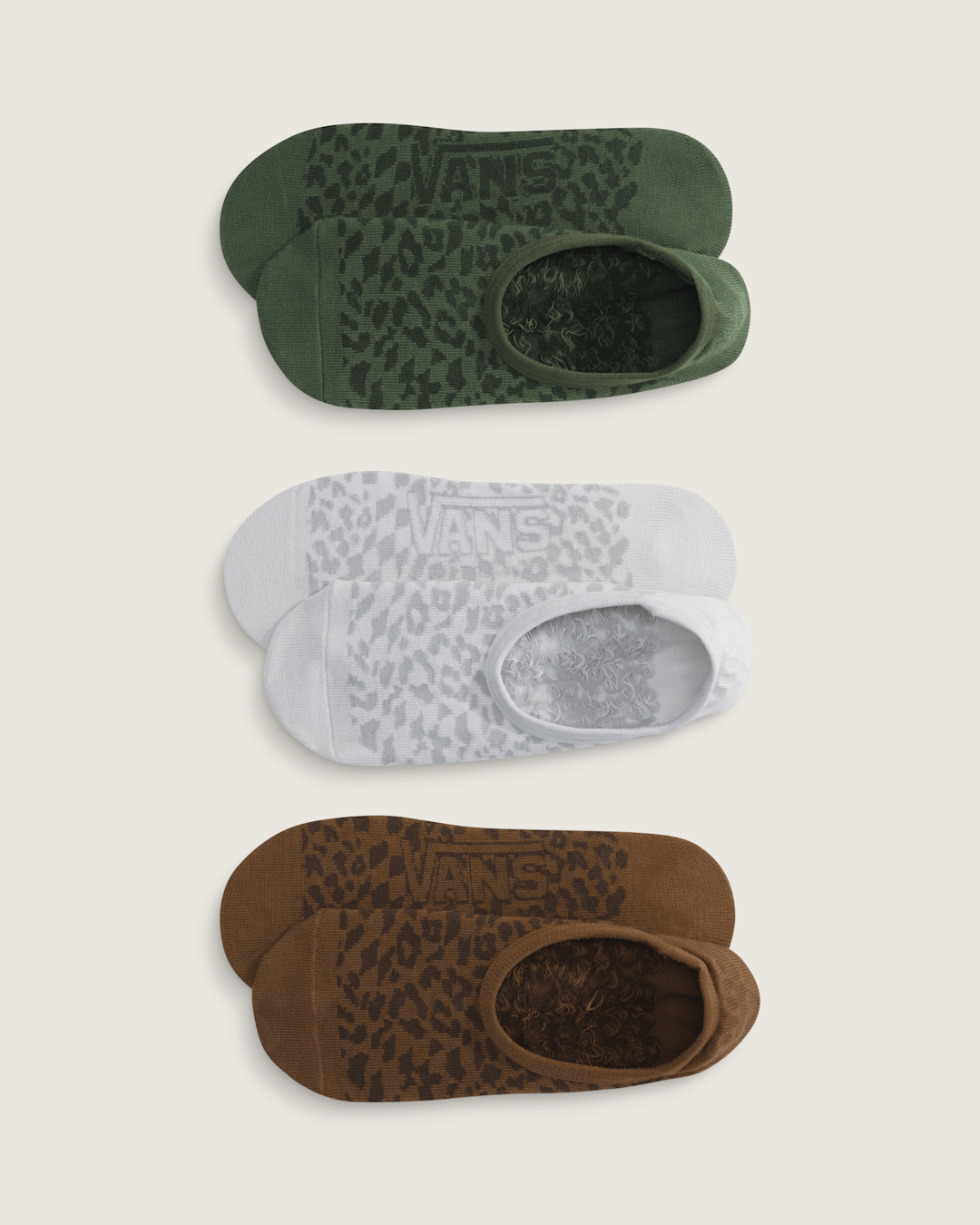 Vans Fuego Canoodle Socks 3-Pack in Pine Forest Green