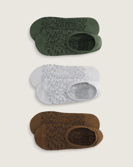 Vans Fuego Canoodle Socks 3-Pack in Pine Forest Green