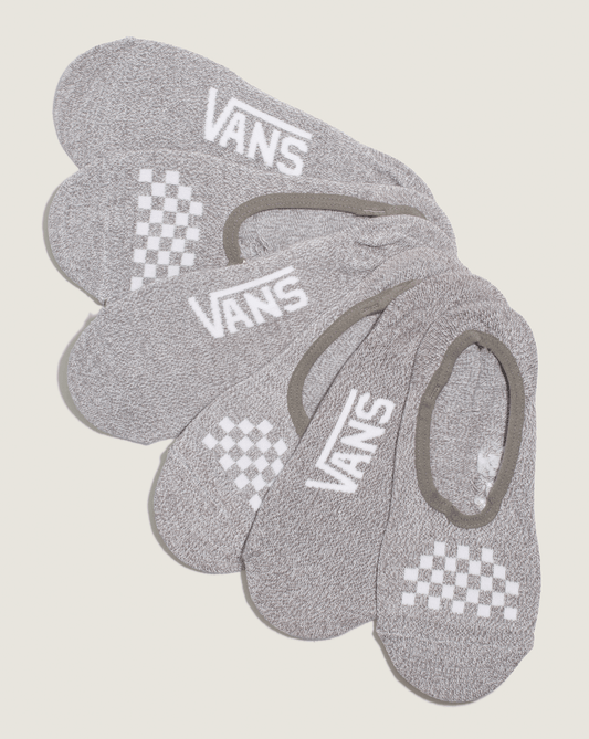 Vans Kids Classic Canoodle Socks 3-Pack in Heather Grey / White