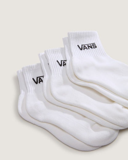 Vans Kids Classic Half Crew Socks 3-Pack in White