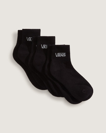 Vans Kids Classic Half Crew Socks 3-Pack in Black