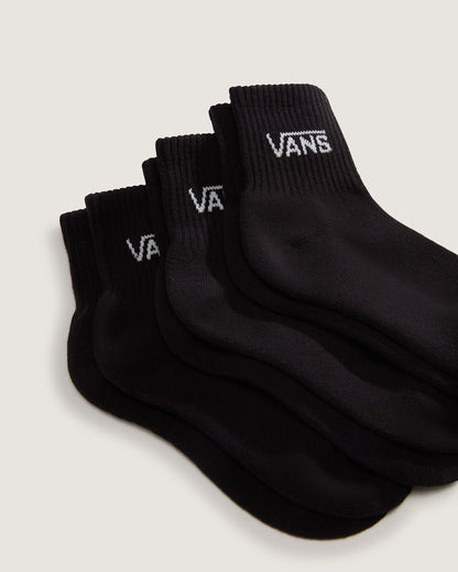 Vans Kids Classic Half Crew Socks 3-Pack in Black