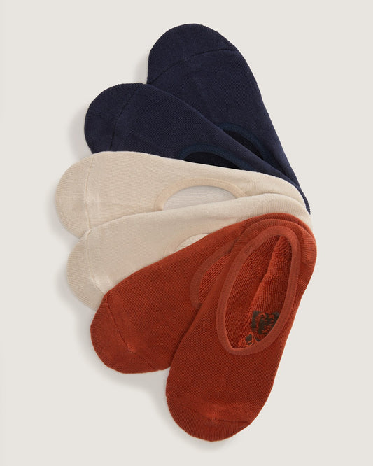 Vans Classic No Show Socks 3-Pack in Parisian Night Blue