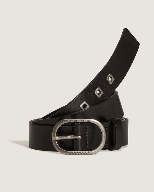 Vans Determined Leather Belt in Black