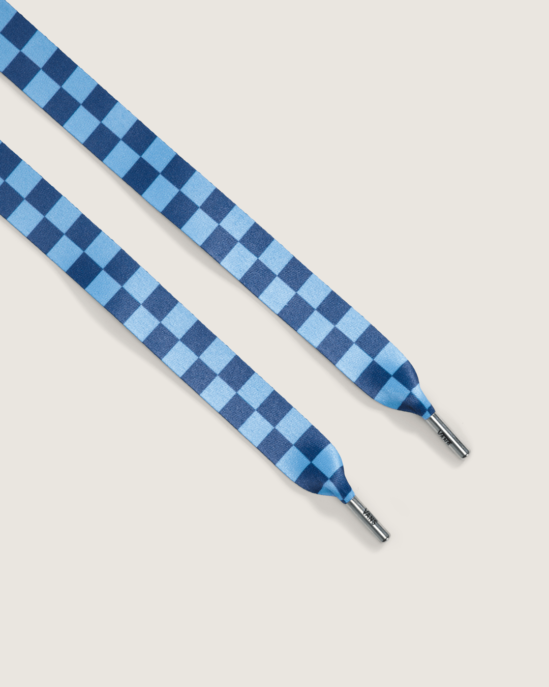 Vans Waffle Shop Checker Shoelace in Blue