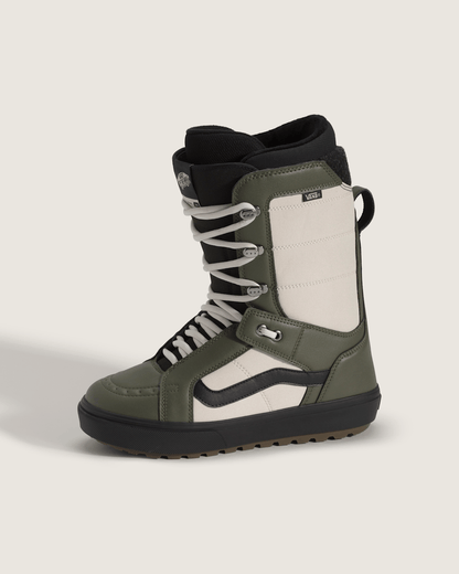 Vans Hi-Standard OG Snowboard Boot in Grape Leaf Green / Oatmeal Beige