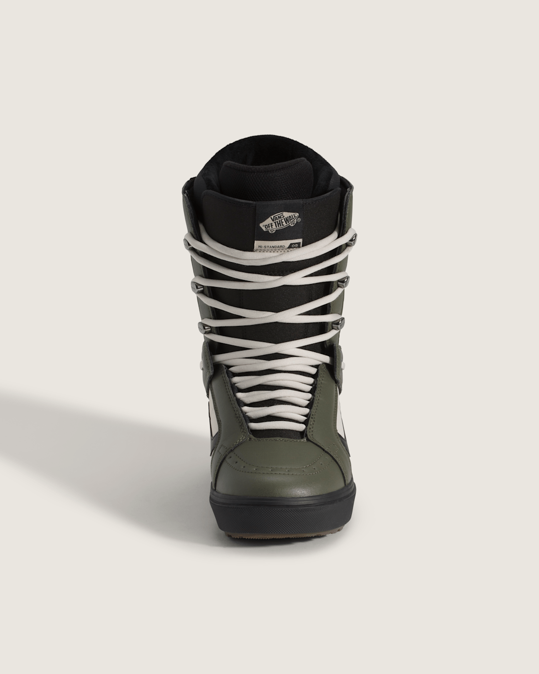 Vans Hi-Standard OG Snowboard Boot in Grape Leaf Green / Oatmeal Beige