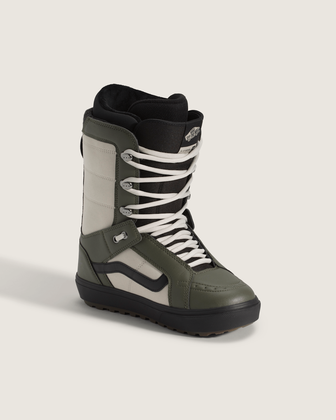 Vans Hi-Standard OG Snowboard Boot in Grape Leaf Green / Oatmeal Beige