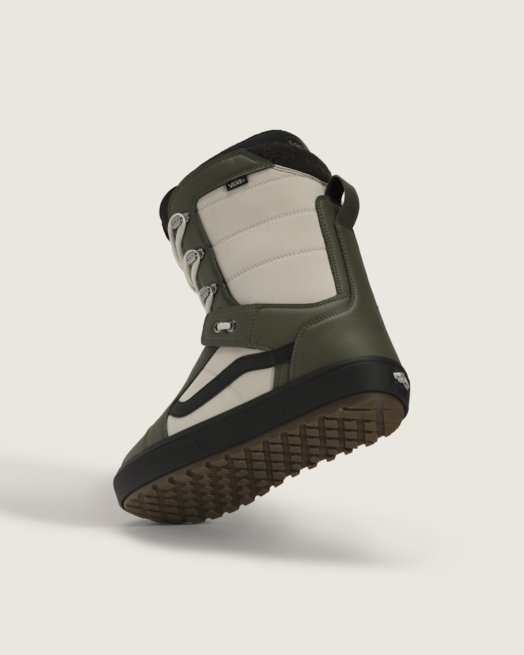 Vans Hi-Standard OG Snowboard Boot in Grape Leaf Green / Oatmeal Beige