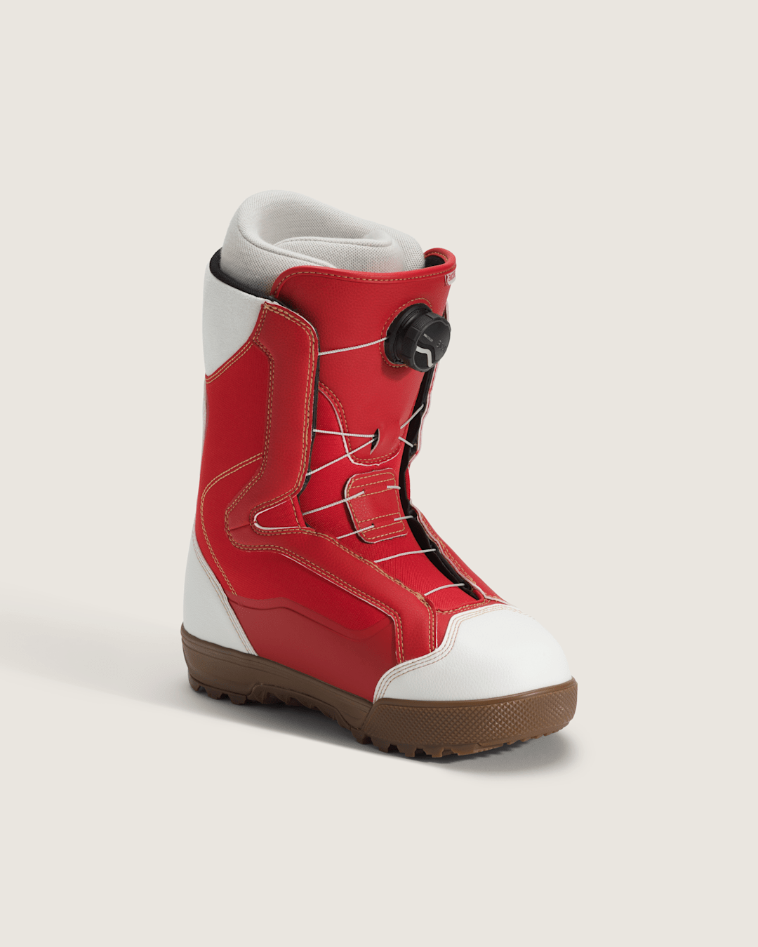 Vans Women's Encore Pro X Mia Brookes Snowboard Boot in Racing Red / Marshmallow White