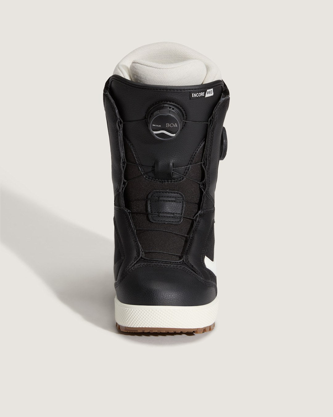 Vans Women's Encore Pro Snowboard Boot in Black / Marshmallow White