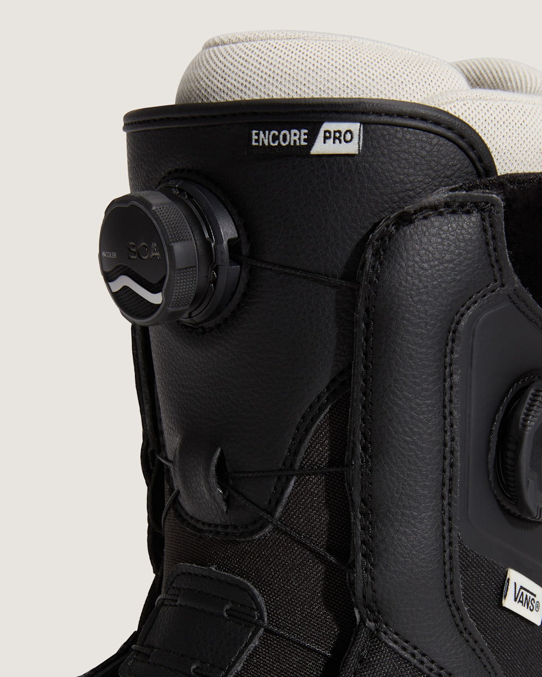 Vans Women's Encore Pro Snowboard Boot in Black / Marshmallow White