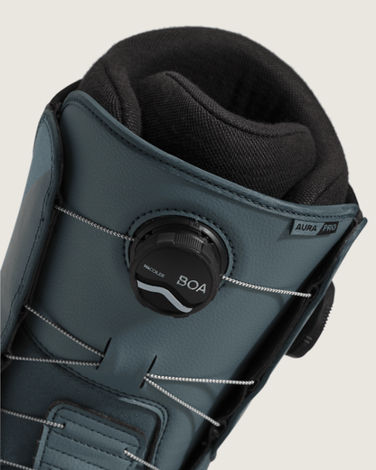 Vans Aura Pro Snowboard Boot in Stormy Weather Blue