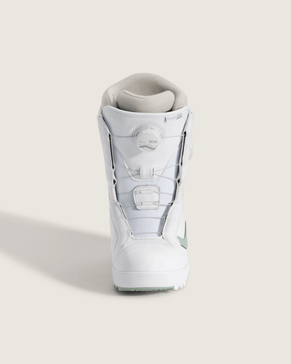 Vans Women's Encore Pro Snowboard Boot in White / Olive Grey