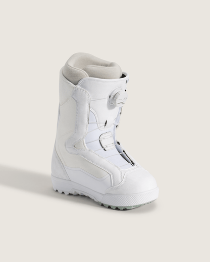 Vans Women's Encore Pro Snowboard Boot in White / Olive Grey