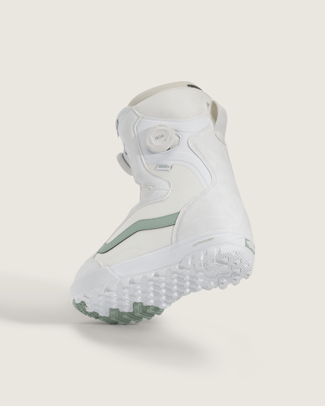 Vans Women's Encore Pro Snowboard Boot in White / Olive Grey