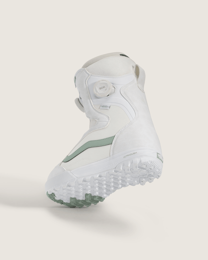 Vans Women's Encore Pro Snowboard Boot in White / Olive Grey