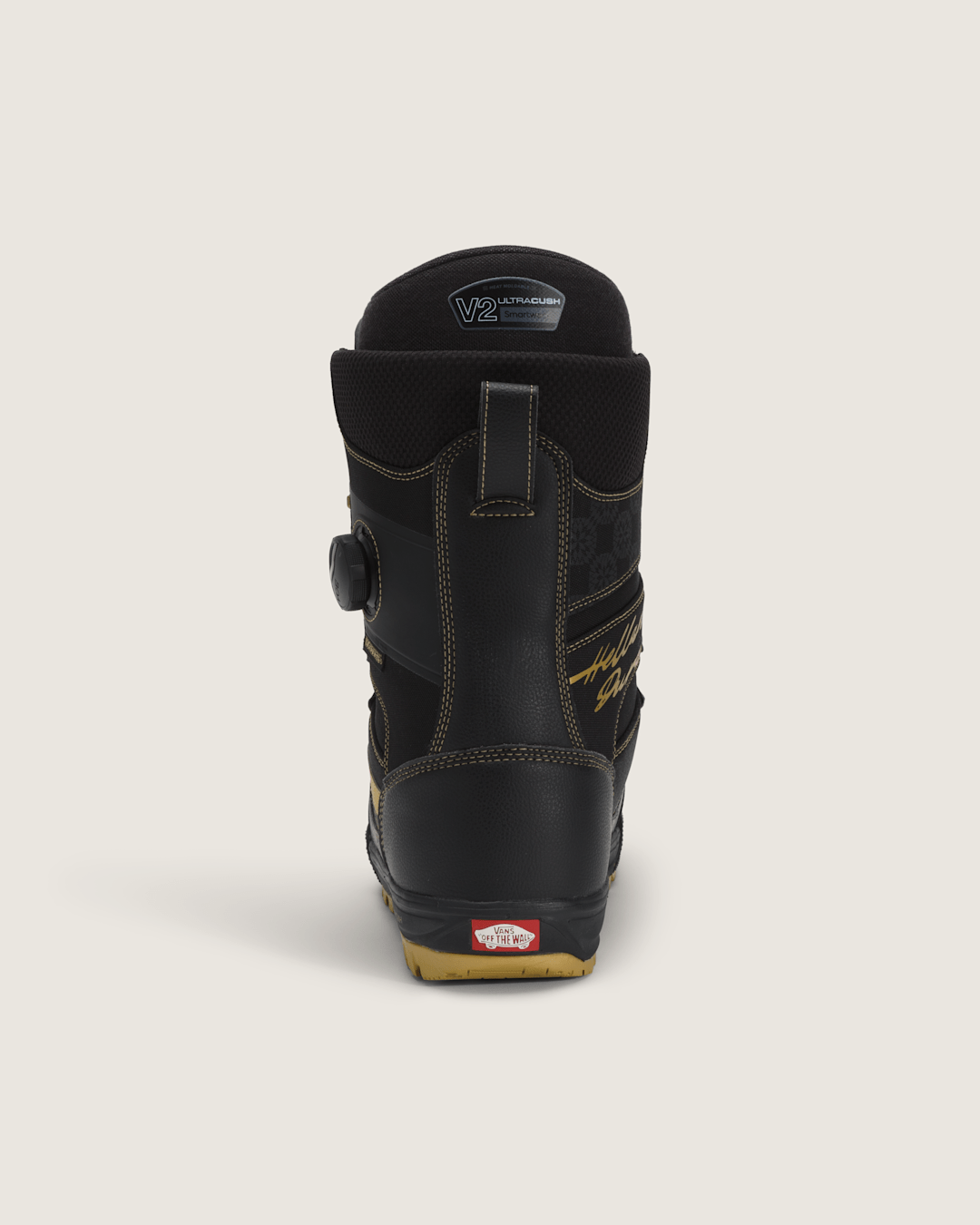 Vans Invado Pro X Rene Rinnekangas Snowboard Boot in Black / Gold Yellow