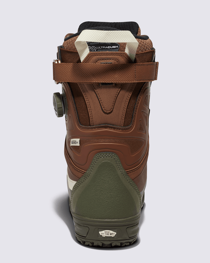Vans Womens Viaje Range Edition X Hana Beaman Snowboard Boot in Brown / Grape Leaf Green