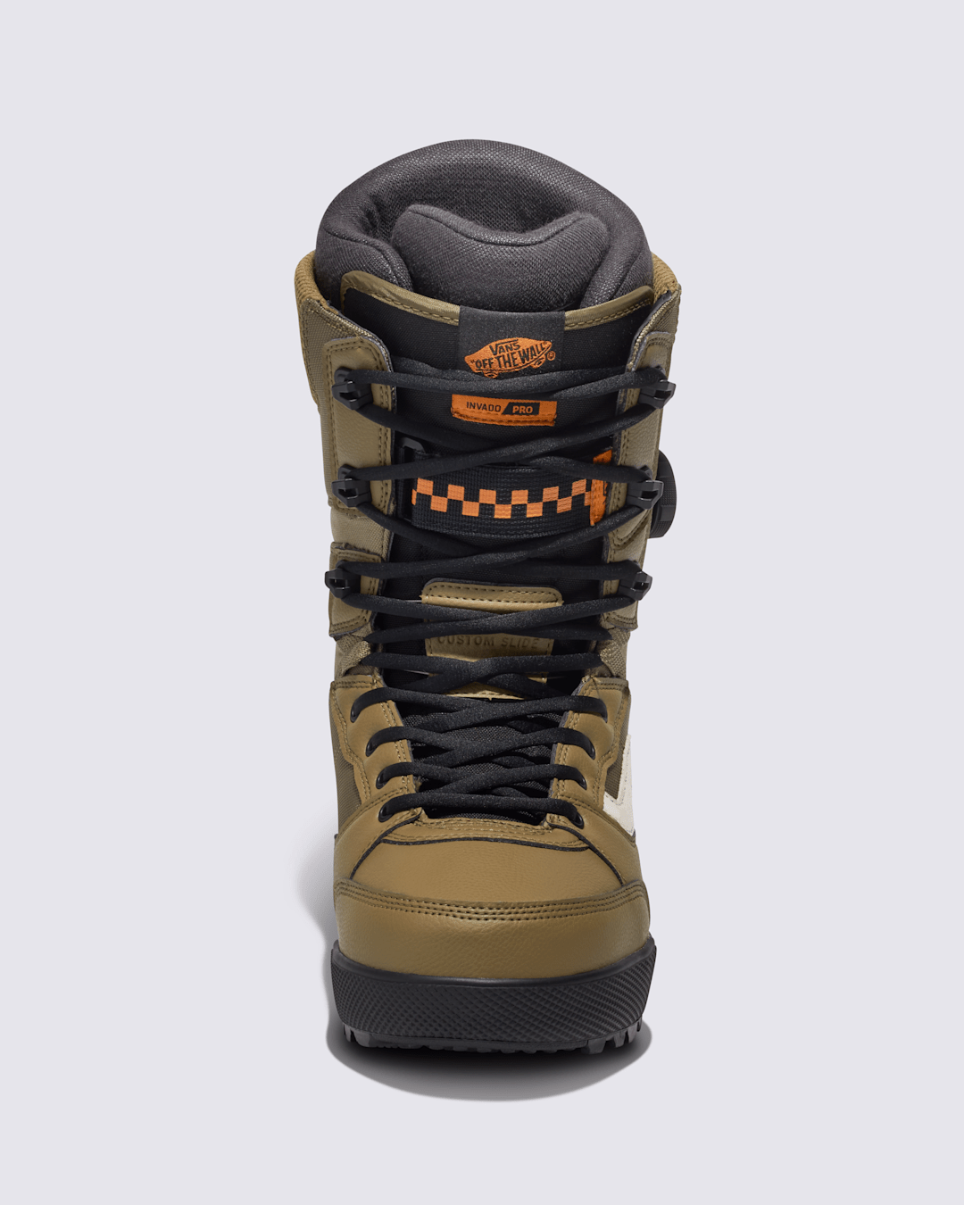 Vans Invado Pro Snowboard Boot in Olive Brown / Black