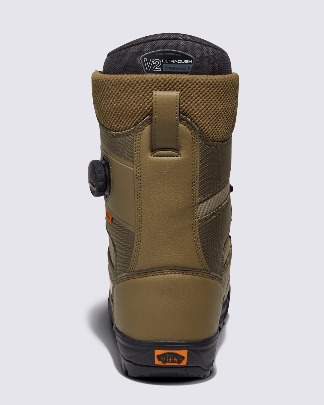 Vans Invado Pro Snowboard Boot in Olive Brown / Black