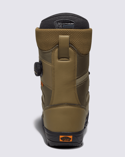 Vans Invado Pro Snowboard Boot in Olive Brown / Black