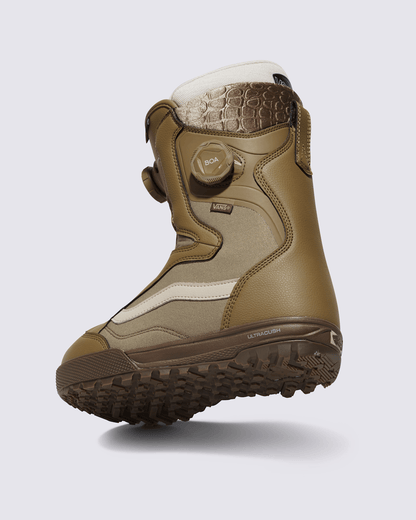 Vans Womens Encore Pro Snowboard Boot in Olive Green / Gum