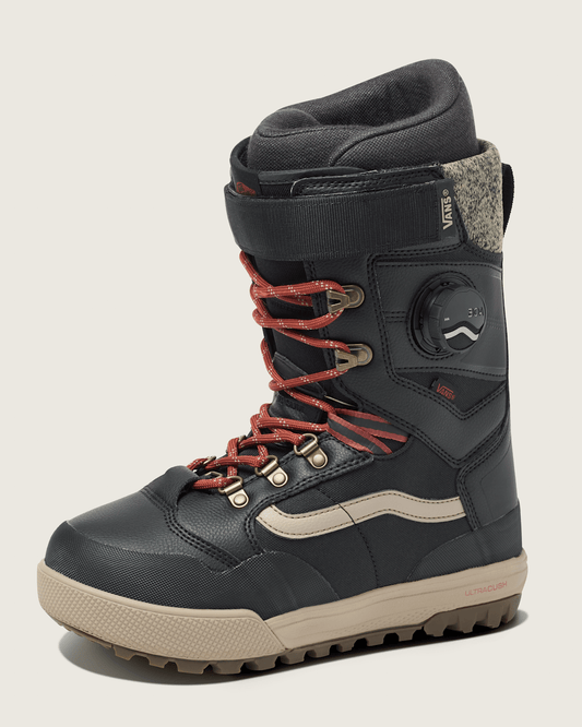 Vans Womens Luna Ventana Pro Snowboard Boot in Black / Red / Beige