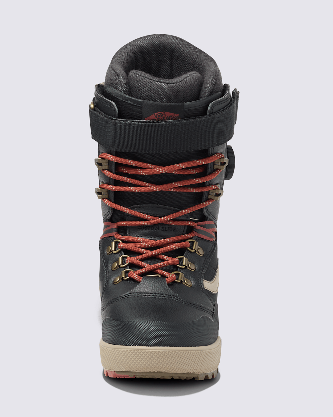 Vans Womens Luna Ventana Pro Snowboard Boot in Black / Red / Beige