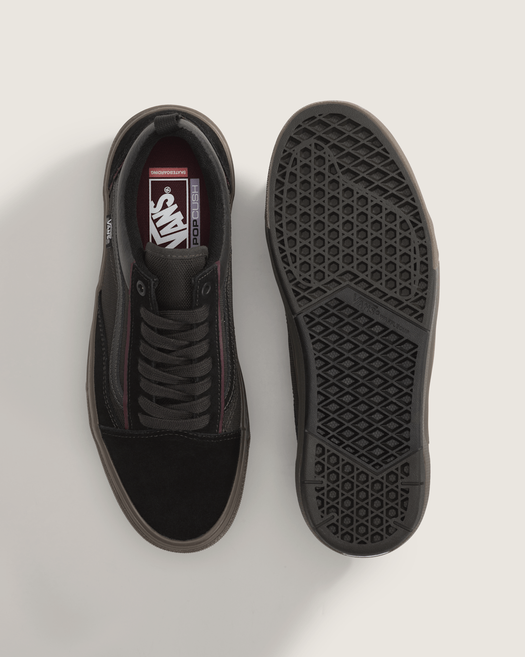 Vans Skate Old Skool Wafflecup Shoe in Gum Black