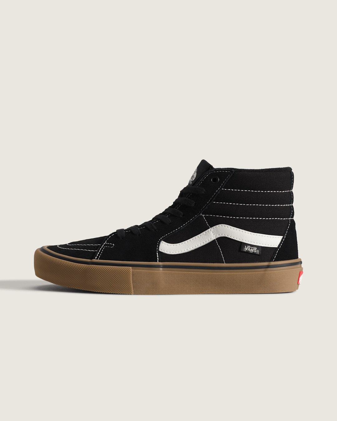 Vans Skate Sk8-Hi Shoe in Gum Black / White