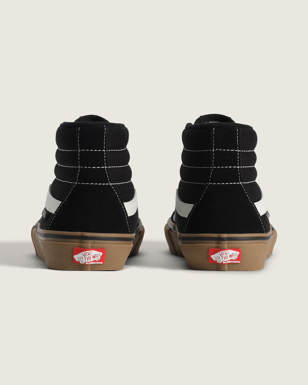 Vans Skate Sk8-Hi Shoe in Gum Black / White