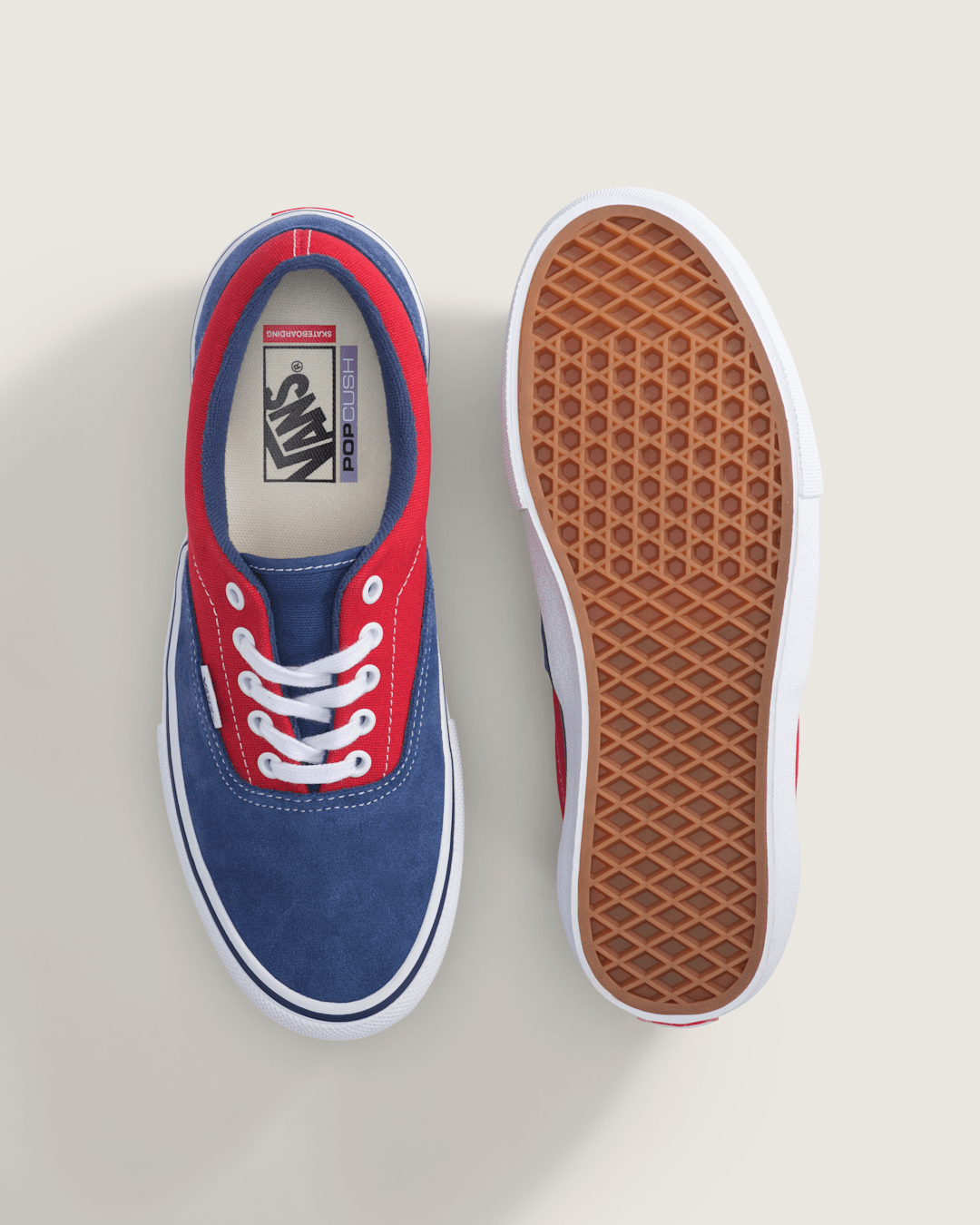 Vans Skate Era Shoe in Blue / Red