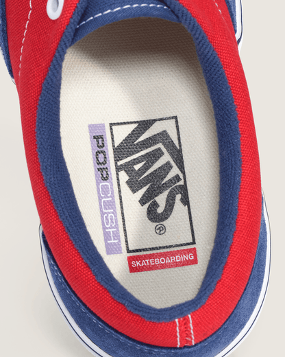 Vans Skate Era Shoe in Blue / Red