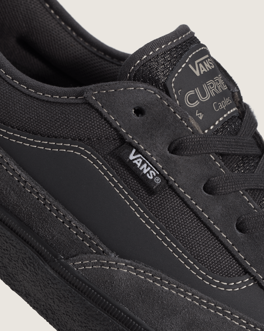 Vans Skate Curren Caples Shoe in Charcoal Grey / Black