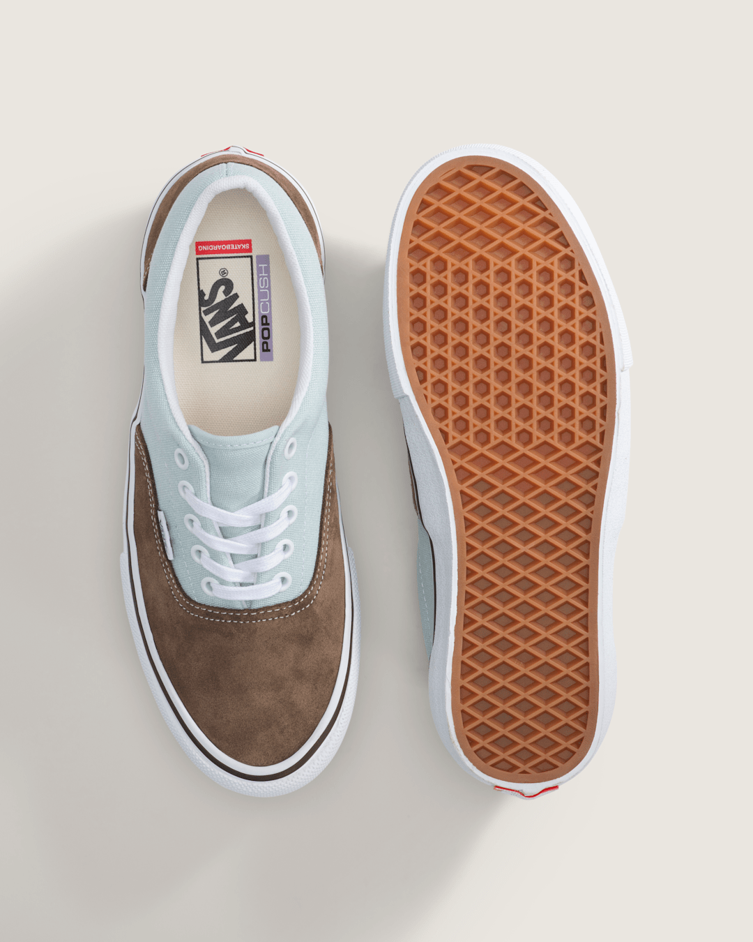 Vans Skate Era Shoe in Brown / Blue