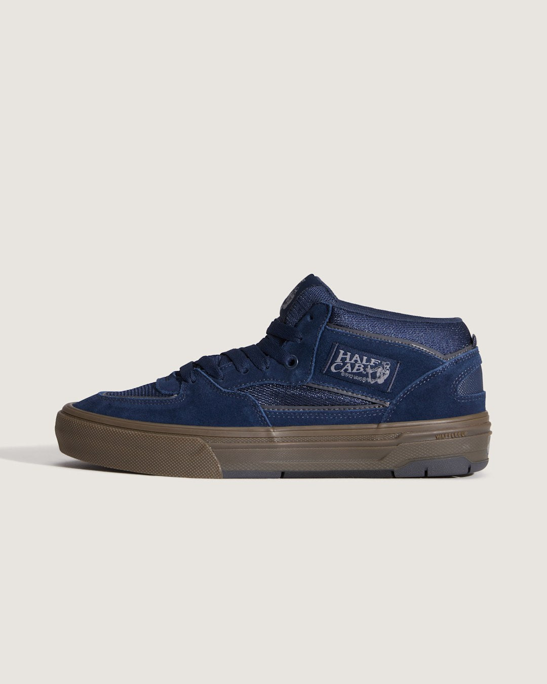 Vans Skate Half Cab Wafflecup Shoe in Gum Navy Blue
