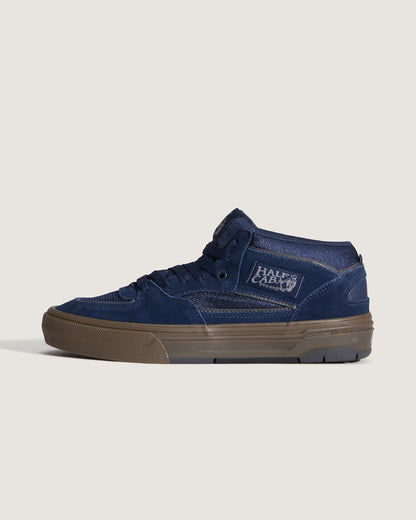 Vans Skate Half Cab Wafflecup Shoe in Gum Navy Blue