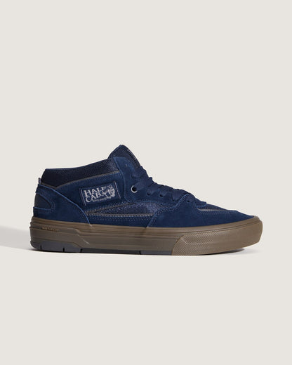 Vans Skate Half Cab Wafflecup Shoe in Gum Navy Blue