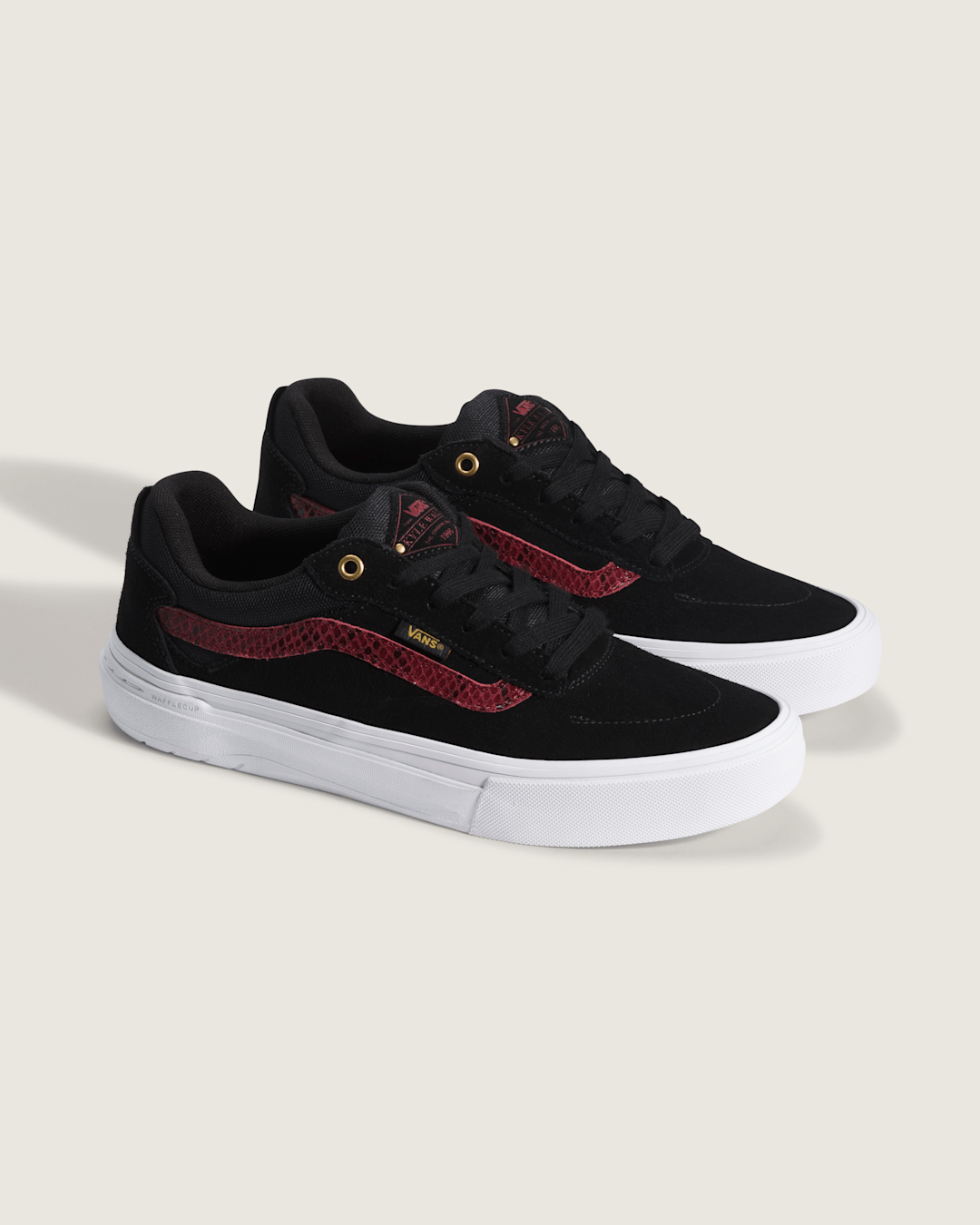 Vans Skate Kyle Walker Wafflecup Shoe in Pyton Black