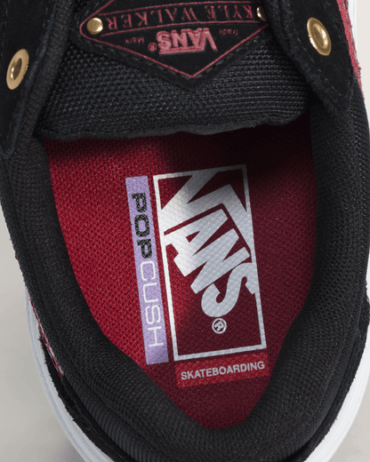 Vans Skate Kyle Walker Wafflecup Shoe in Pyton Black