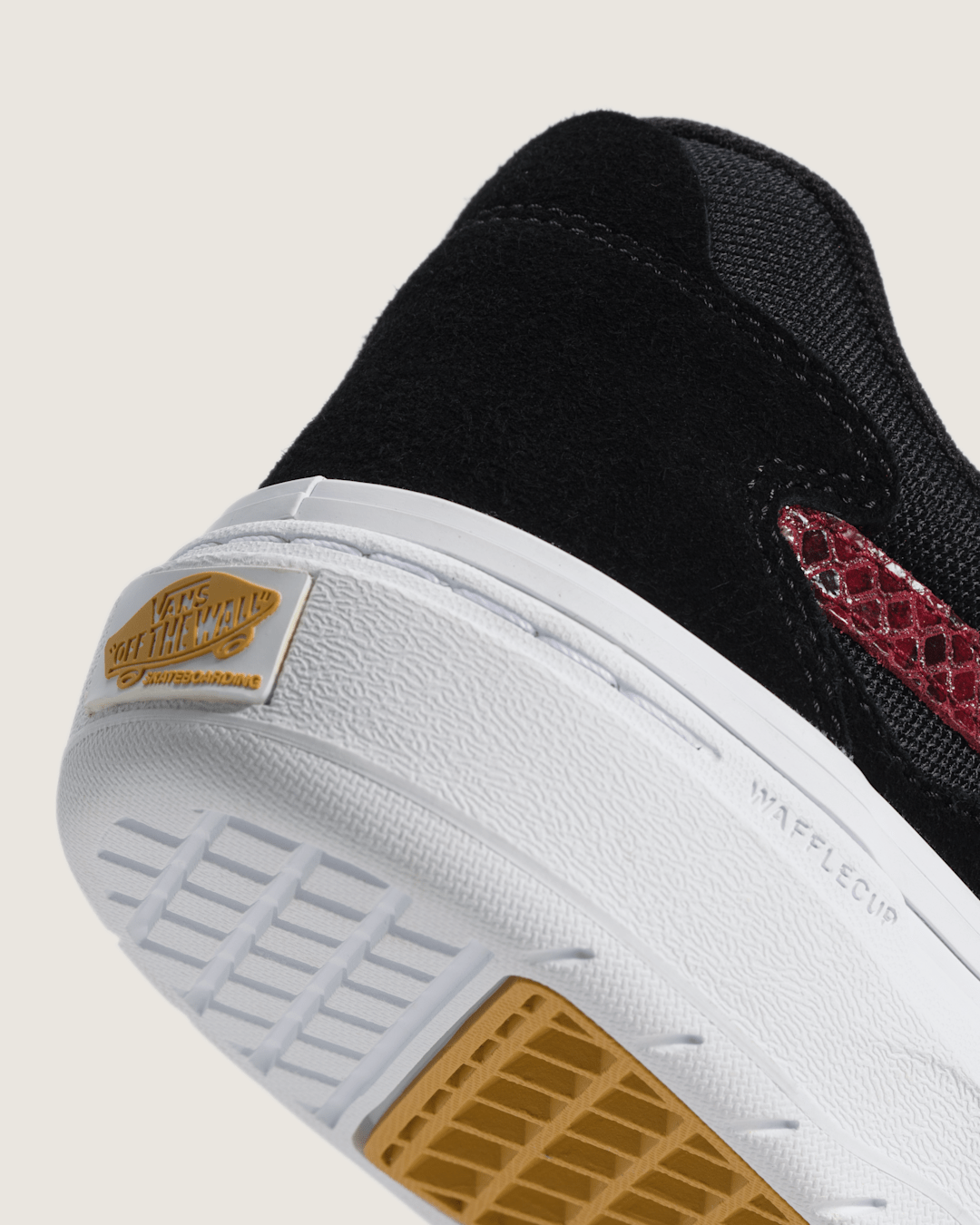 Vans Skate Kyle Walker Wafflecup Shoe in Pyton Black